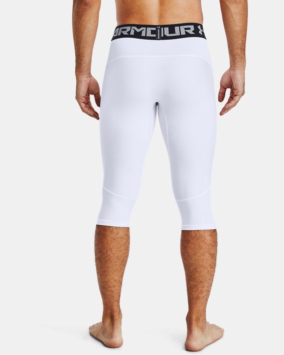 Men's UA Baseline Compression Knee Tights, White, pdpMainDesktop image number 1